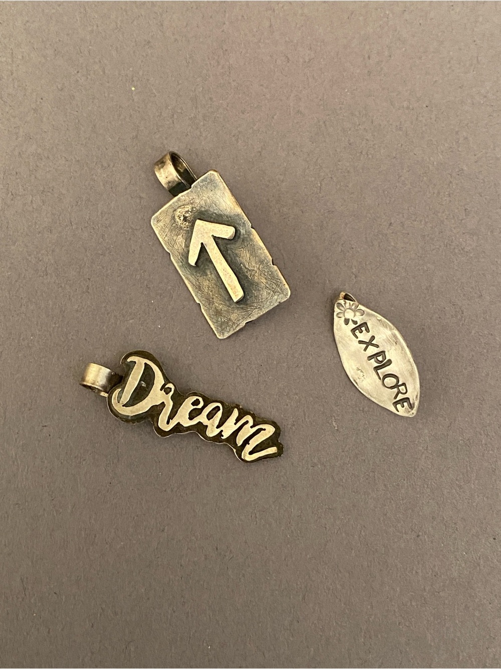 Artisan sterling silver pendants assorted